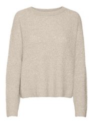 Vero Moda Sweter w kolorze beżowym rozmiar: XS. Brązowe swetry klasyczne damskie Vero Moda, xs, bez kołnierzyka. Za 48.50 zł.
