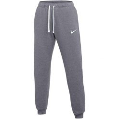 Spodnie damskie Nike Park 26. Szare spodnie materiałowe damskie Nike, bez wzorów, z bawełny. Za 154.99 zł.