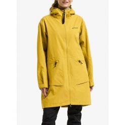 Parka przeciwdeszczowa damska Didriksons Eliana Parka. Żółte parki damskie Didriksons, bez kaptura. Za 923.99 zł.