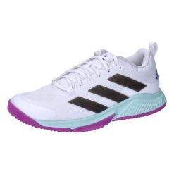 Buty do biegania Kobieta Adidas Team Bounce 2.0 biały. Białe obuwie sportowe damskie Adidas, z materiału, bez zapięcia, do biegania. Za 383.00 zł.