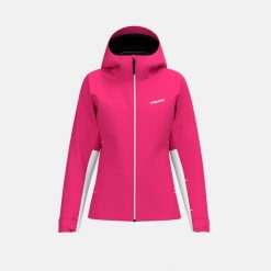 EASY JOY Jacket Women. Czerwone kombinezony damskie Head, na zimę, bez wzorów, sportowe, bez kołnierzyka, bez ramiączek. Za 1,250.00 zł.