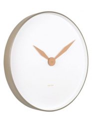 Karlsson Zegar ścienny "Albatross" w kolorze oliwkowo-białym - Ø 50 cm rozmiar: onesize. Białe, analogowe zegarki damskie Karlsson. Za 260.99 zł.