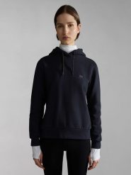 Napapijri Bluza "Nina" w kolorze czarnym rozmiar: XS. Czarne bluzy damskie Napapijri, xs, bez wzorów, z bawełny, z kapturem. Za 83.42 zł.