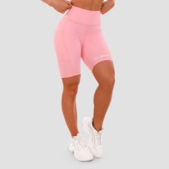 Szorty damskie fitness z kieszeniami różowe Biker. Czerwone spodenki sportowe damskie GYMBEAM, xs, bez wzorów, z elastanu, z podwyższonym stanem, na fitness i siłownię. Za 76.90 zł.