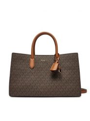 MICHAEL Michael Kors Torebka Scarlett Medium Signature Logo Satchel 30F4GETS2B Brązowy. Brązowe torebki klasyczne damskie MICHAEL Michael Kors, ze skóry, bez dodatków. Za 849.99 zł.