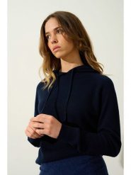 AUTHENTIC CASHMERE Kaszmirowy sweter "Yarlside" w kolorze granatowym rozmiar: XL. Niebieskie swetry klasyczne damskie AUTHENTIC CASHMERE, na lato, xl, z kaszmiru, bez kołnierzyka. Za 259.13 zł.