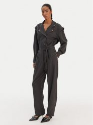 BOSS Kombinezon C_Darima 50552355 Szary Regular Fit. Szare sukienki damskie Boss, bez wzorów, z wiskozy, bez ramiączek. Za 1,349.00 zł.