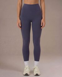 Legginsy Motion - Szaroniebieski. Niebieskie legginsy damskie JOY STUDIO, s, bez wzorów, z materiału. Za 243.00 zł.