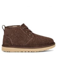UGG Skórzane botki "Neumel Shaggy" w kolorze brązowym rozmiar: 41. Białe botki damskie Ugg, ze skóry, bez obcasa, bez zapięcia. Za 671.44 zł.