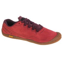Buty do biegania damskie Merrell Vapor Glove 3. Czerwone obuwie sportowe damskie Merrell, z materiału, bez zapięcia, do biegania. Za 729.00 zł.