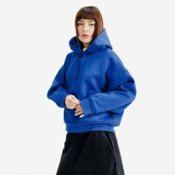 Bluza z kapturem damska Elementals. Brązowe bluzy damskie Decathlon, m, bez wzorów, z bawełny, z kapturem. Za 169.99 zł.