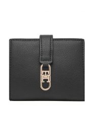 Tommy Hilfiger Portfel Th Libre Bifold AW0AW18934 Czarny. Czarne portfele damskie Tommy Hilfiger, bez wzorów, ze skóry. Za 269.99 zł.