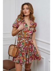 Joséfine Sukienka "Kelsey" ze wzorem rozmiar: M. Sukienki damskie Joséfine, bez wzorów, z tkaniny, bez ramiączek. Za 100.99 zł.