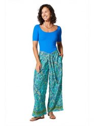 Ipanima Spodnie w kolorze turkusowym rozmiar: 34-40. Niebieskie spodnie materiałowe damskie Ipanima, bez wzorów, z materiału. Za 78.99 zł.