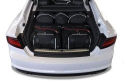 Torby Do Bagażnika Audi A7 Sportback 2010-2017 5Szt Kjust. Czarne torby podróżne KJUST, bez wzorów, z kauczuku. Za 1,424.00 zł.