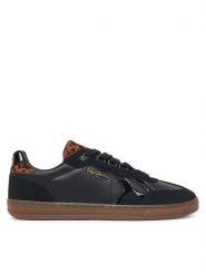 Pepe Jeans Sneakersy Ball Night W PLS000009 Czarny. Czarne obuwie sportowe damskie Pepe Jeans, z jeansu, bez zapięcia. Za 399.99 zł.