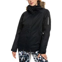 Kurtka narciarska damska Roxy Meade. Czarne kurtki sportowe damskie Roxy, na zimę, s, bez wzorów, z poliesteru, bez kaptura. W wyprzedaży za 473.00 zł.