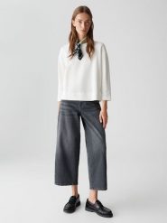 OPUS Bluza "Gelix" w kolorze białym rozmiar: 38. Białe bluzy damskie Opus, bez wzorów, z bawełny, bez kaptura. Za 104.99 zł.