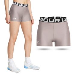 Krótkie legginsy treningowe damskie UNDER ARMOUR szybkoschnące kolarki. Szare legginsy damskie Under Armour, xl, bez wzorów. Za 52.99 zł.
