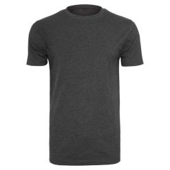 Koszulka Unisex Dla Dorosłych Z Okrągłym Dekoltem. Brązowe bluzki damskie BUILD YOUR BRAND, xl, bez wzorów, bez kołnierzyka, bez ramiączek. Za 48.99 zł.