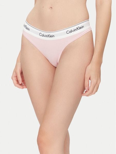 Calvin Klein Underwear Stringi 0000F3786E Różowy. Czerwone stringi Calvin Klein Underwear, bez wzorów, z bawełny. Za 59.99 zł.