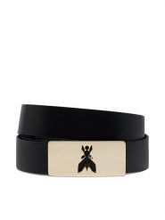 Patrizia Pepe Pasek Damski 8W0059/L048-K118 Czarny. Czarne paski damskie Patrizia Pepe, bez wzorów, ze skóry. Za 349.99 zł.
