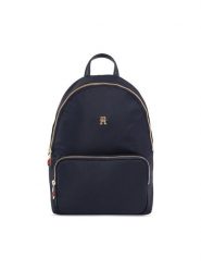 Tommy Hilfiger Plecak Poppy Th Backpack AW0AW15641 Granatowy. Niebieskie plecaki Tommy Hilfiger, bez wzorów, z materiału. Za 279.99 zł.