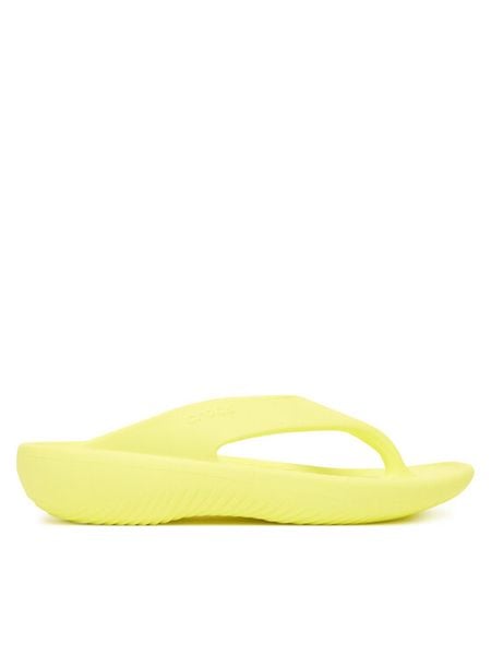 Crocs Japonki Mellow Recovery Flip 211100 Żółty. Żółte klapki damskie Crocs, bez wzorów, z tworzywa sztucznego, bez obcasa, bez zapięcia. Za 127.99 zł.