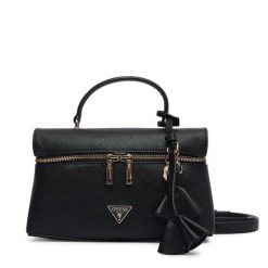 Torebka Guess. Czarne kuferki damskie Guess, z aplikacjami, bez dodatków. Za 544.99 zł.