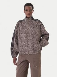 Adidas Kurtka jeansowa Firebird Aop KD2815 Brązowy Oversize. Brązowe kurtki damskie Adidas, l, bez wzorów, z bawełny, bez kaptura. Za 599.99 zł.