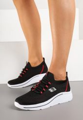 Czarne Wsuwane Buty Sportowe Sneakersy z Elastyczną Cholewką Telithiela. Czarne obuwie sportowe casual damskie Renee, z dzianiny. Za 59.99 zł.