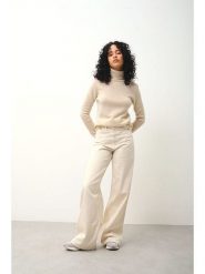 AUTHENTIC CASHMERE Kaszmirowy golf "Bise" w kolorze kremowym rozmiar: M. Brązowe golfy damskie AUTHENTIC CASHMERE, m, bez wzorów, z kaszmiru, bez ramiączek. Za 372.47 zł.