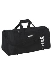 Torba sportowa Erima Six Wings czarna. Czarne torby podróżne Erima, bez wzorów, z poliesteru, duże. Za 149.99 zł.