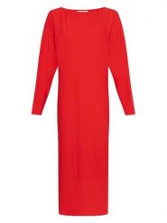 MOSS COPENHAGEN Sukienka w kolorze czerwonym rozmiar: L/XL. Czerwone sukienki damskie Moss Copenhagen, bez wzorów, bez ramiączek. Za 145.26 zł.