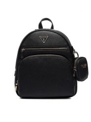 Guess Plecak Power Play HWBG90 06320 Czarny. Czarne plecaki Guess, z aplikacjami, ze skóry. Za 299.99 zł.