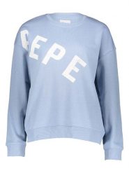 Pepe Jeans Bluza w kolorze błękitnym rozmiar: M. Niebieskie bluzy damskie Pepe Jeans, m, bez wzorów, z bawełny, bez kaptura. Za 118.56 zł.