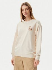 Roxy Bluza ERJFT04963 Beżowy Regular Fit. Brązowe bluzy damskie Roxy, xl, bez wzorów, z bawełny, bez kaptura. Za 149.99 zł.