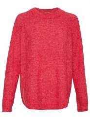 MOSS COPENHAGEN Sweter "Lessine" w kolorze czerwonym rozmiar: M/L. Czerwone swetry klasyczne damskie Moss Copenhagen, l, z poliamidu, bez kołnierzyka. Za 158.10 zł.