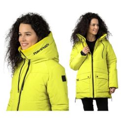 Płaszczyk kurtka turystyczna Hannah Rebeca. Żółte kurtki damskie Hannah, bez wzorów, bez kaptura. W wyprzedaży za 329.90 zł.