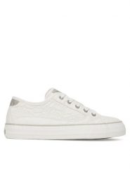 Mustang Sneakersy 1272-309 Biały. Białe obuwie sportowe damskie Mustang, ze skóry, bez zapięcia. Za 259.99 zł.