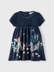 NAME IT Sukienka codzienna DISNEY 13210718 Granatowy Regular Fit. Niebieskie sukienki dziewczęce Name it, bez wzorów, z syntetyku, bez ramiączek, proste. Za 179.99 zł.