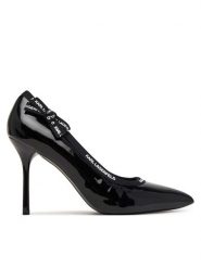 KARL LAGERFELD Szpilki KL30908R Czarny. Czarne szpilki damskie KARL LAGERFELD, bez wzorów, ze skóry, bez obcasa, na szpilce, bez zapięcia. Za 749.99 zł.