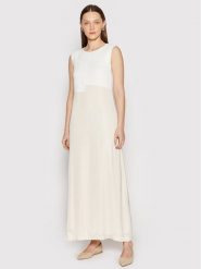 Peserico Sukienka letnia E02951 Beżowy Relaxed Fit. Brązowe sukienki damskie Peserico, bez wzorów, z wiskozy, bez ramiączek. Za 2,179.00 zł.