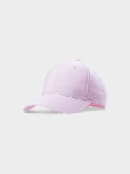 4F Czapka z daszkiem strapback damska - różowa S. Czerwone czapki z daszkiem damskie 4F, na lato, bez wzorów, z bawełny. W wyprzedaży za 29.99 zł.