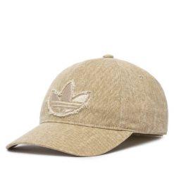 Czapka z daszkiem adidas. Brązowe czapki z daszkiem damskie Adidas, bez wzorów, z denimu. Za 119.99 zł.