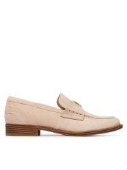 Guess Lordsy FLTBSO SUE14 Beżowy jasny. Brązowe półbuty damskie Guess, z aplikacjami, ze skóry, bez obcasa, bez zapięcia. Za 584.99 zł.