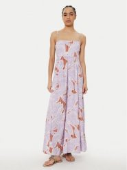 Maaji Sukienka letnia Wisteria Bloom Ela PT2708CLD001 Fioletowy Regular Fit. Fioletowe sukienki damskie Maaji, bez wzorów, z wiskozy, bez ramiączek. Za 549.99 zł.