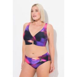 Damskie Bikini ozdobne klamry miękkie miseczki materiał pochodzący z recyklingu. Czerwone bikini Ulla Popken, bez wzorów, z elastanu. Za 244.99 zł.