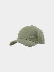 4F Czapka z daszkiem strapback uniseks - oliwkowa/khaki S/M. Brązowe czapki z daszkiem damskie 4F, na lato, bez wzorów, z bawełny. W wyprzedaży za 29.99 zł.