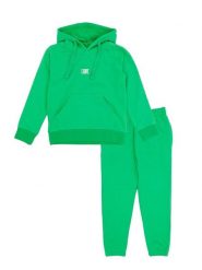 Bluza z bawełna z kaptur na co dzień na siłownię. Zielone bluzy damskie LEONE 1947 APPAREL, bez wzorów, z bawełny, bez kaptura. Za 105.21 zł.